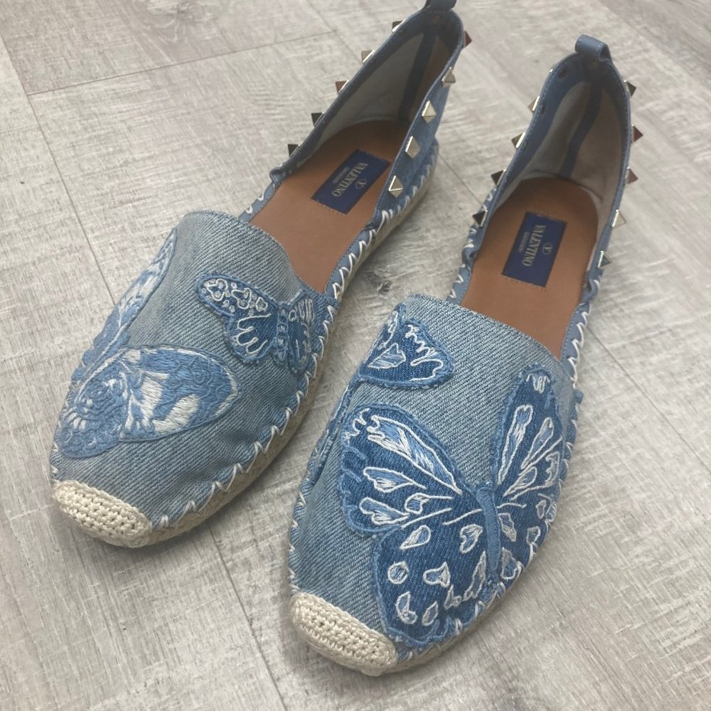 Valentino Espadrille Size 39 Euro 9 US Color Blue